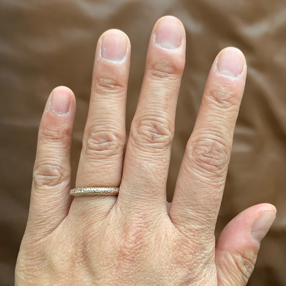 Gorjana Rose Gold Plated Hammered Ring